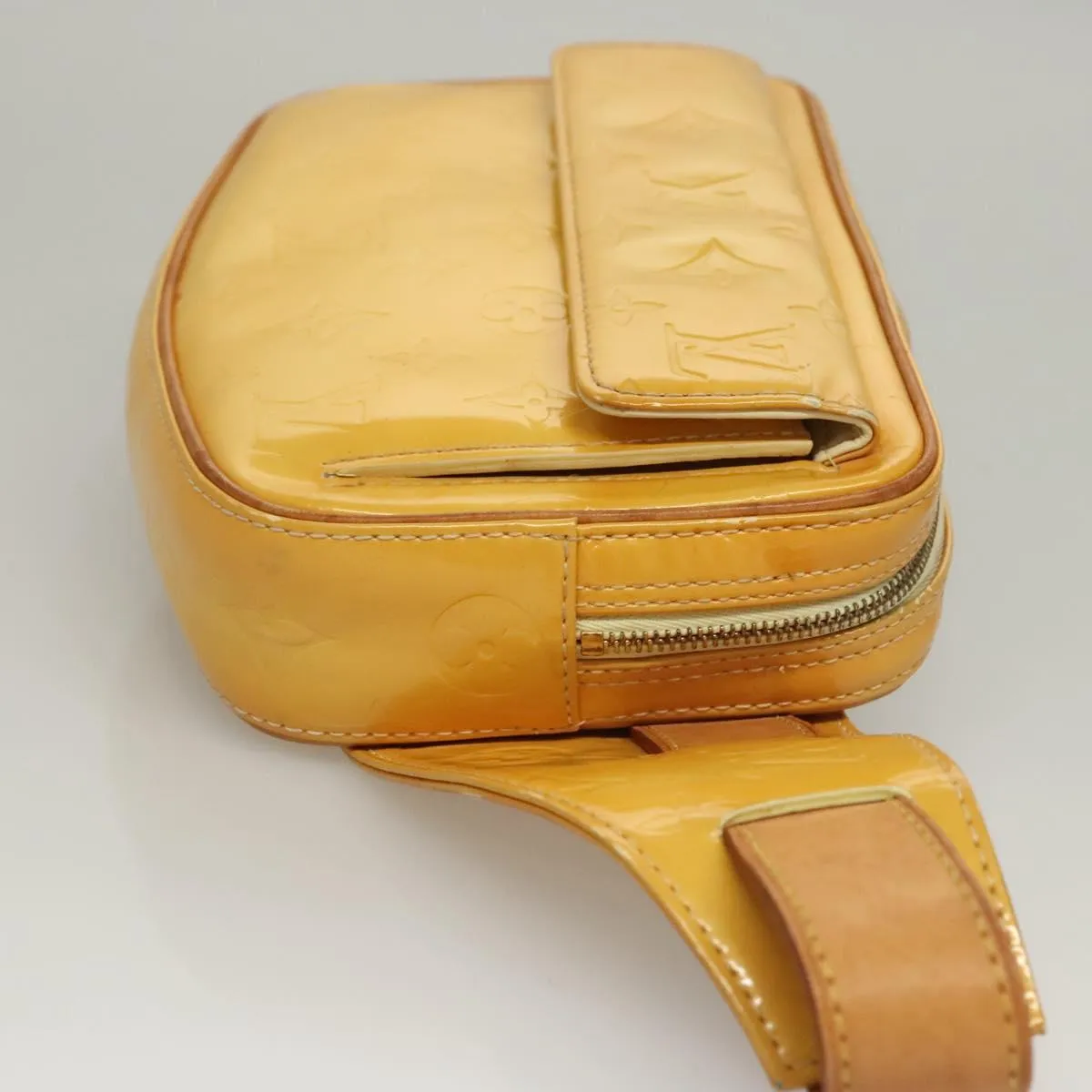 Louis Vuitton Fulton Patent Leather Shoulder Bag (Pre-Owned)