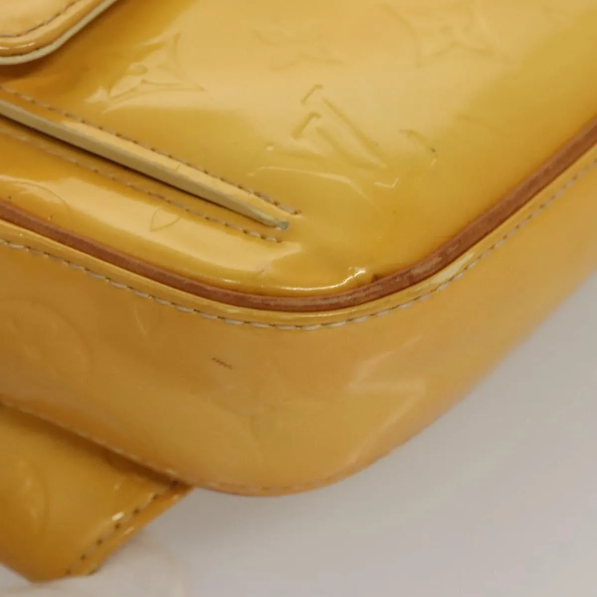 Louis Vuitton Fulton Patent Leather Shoulder Bag (Pre-Owned)