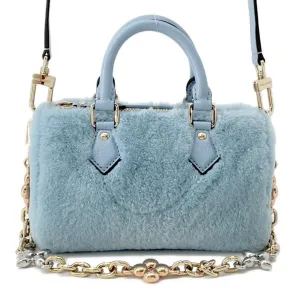 Louis Vuitton Fur Leather Handbag Shoulder Bag (Pre-Owned)