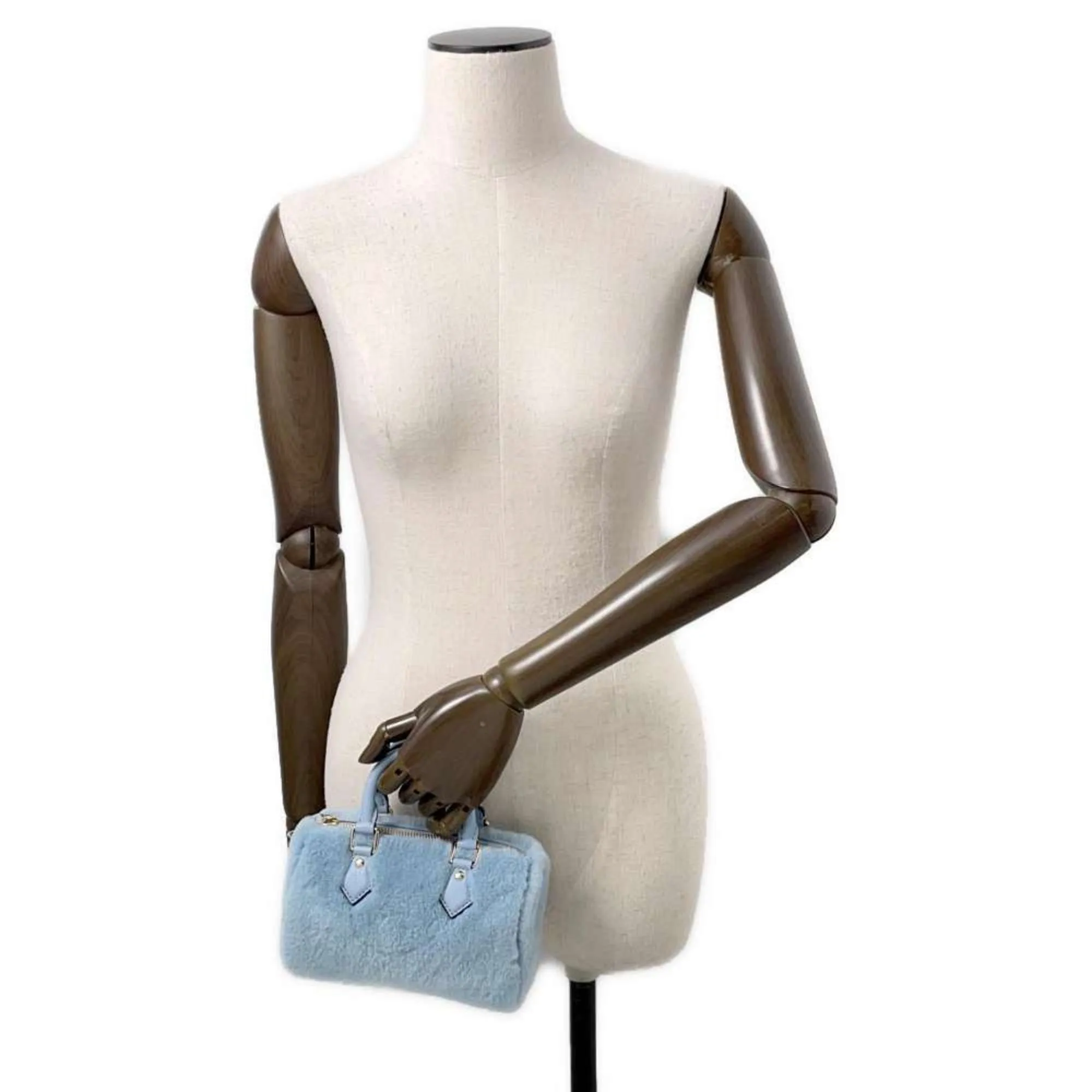 Louis Vuitton Fur Leather Handbag Shoulder Bag (Pre-Owned)