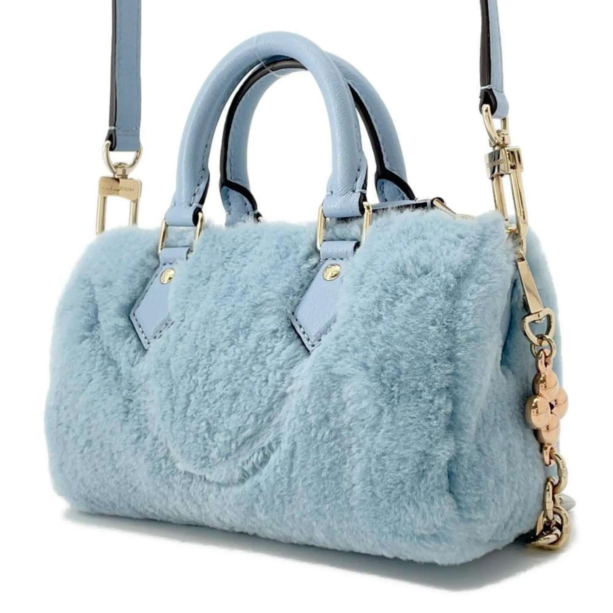 Louis Vuitton Fur Leather Handbag Shoulder Bag (Pre-Owned)