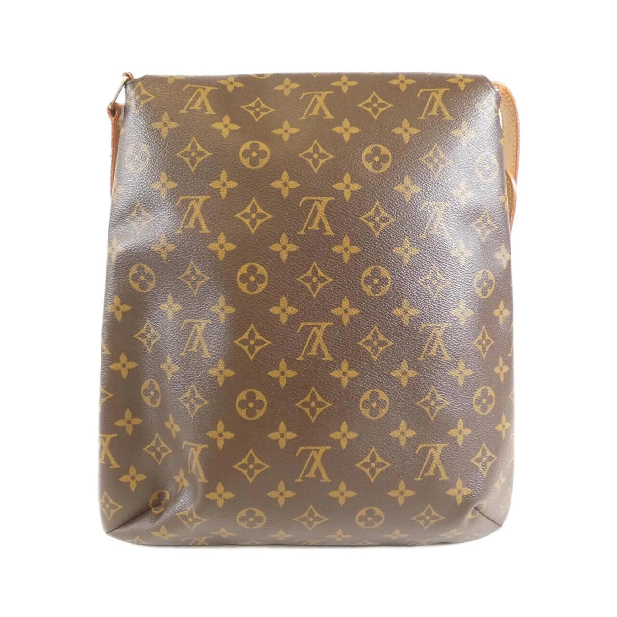 Louis Vuitton Marron Coated Canvas Shoulder Bag (Pre-Owned)