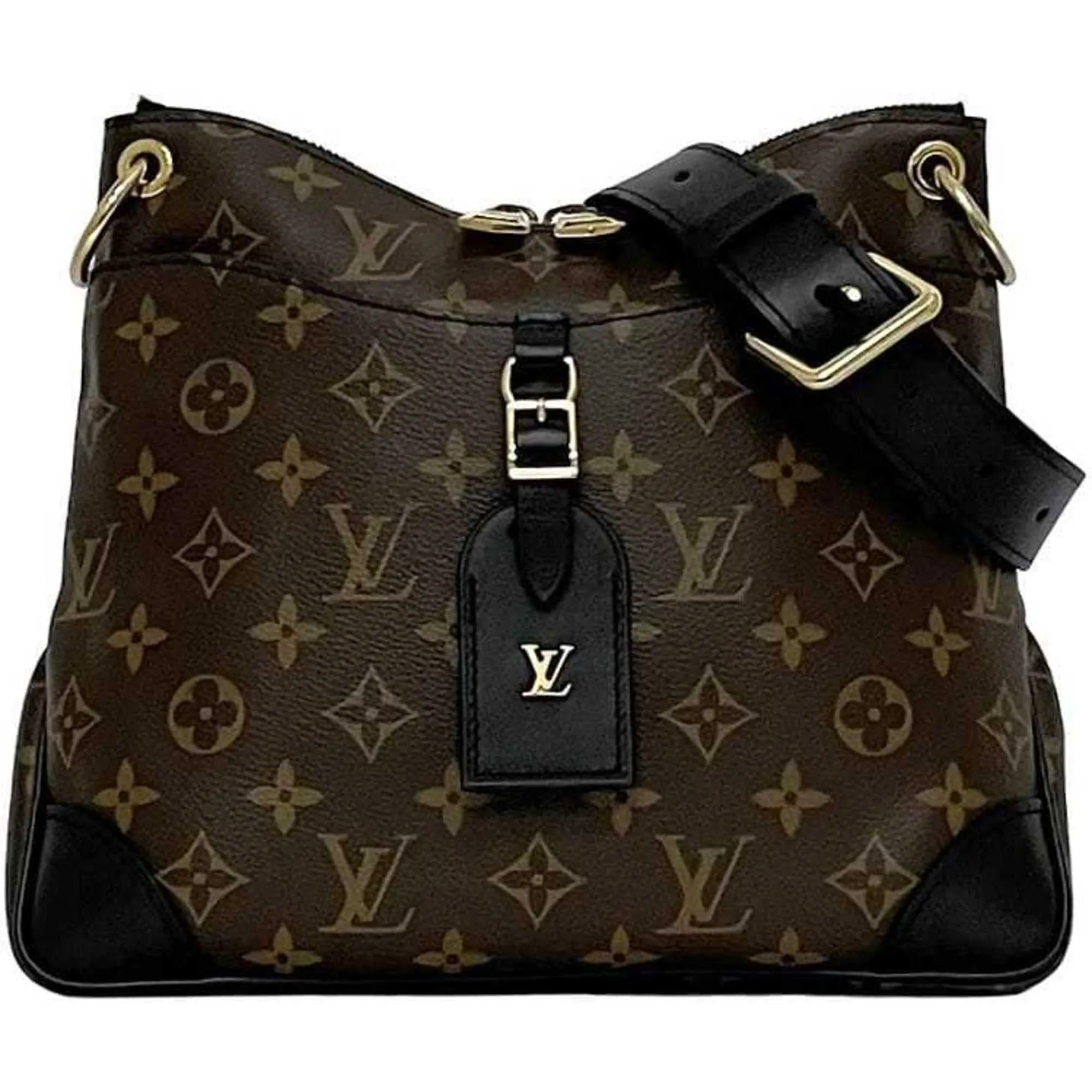 Louis Vuitton  Monogram Macassar Canvas Leather Shoulder Bag (Pre-Owned)