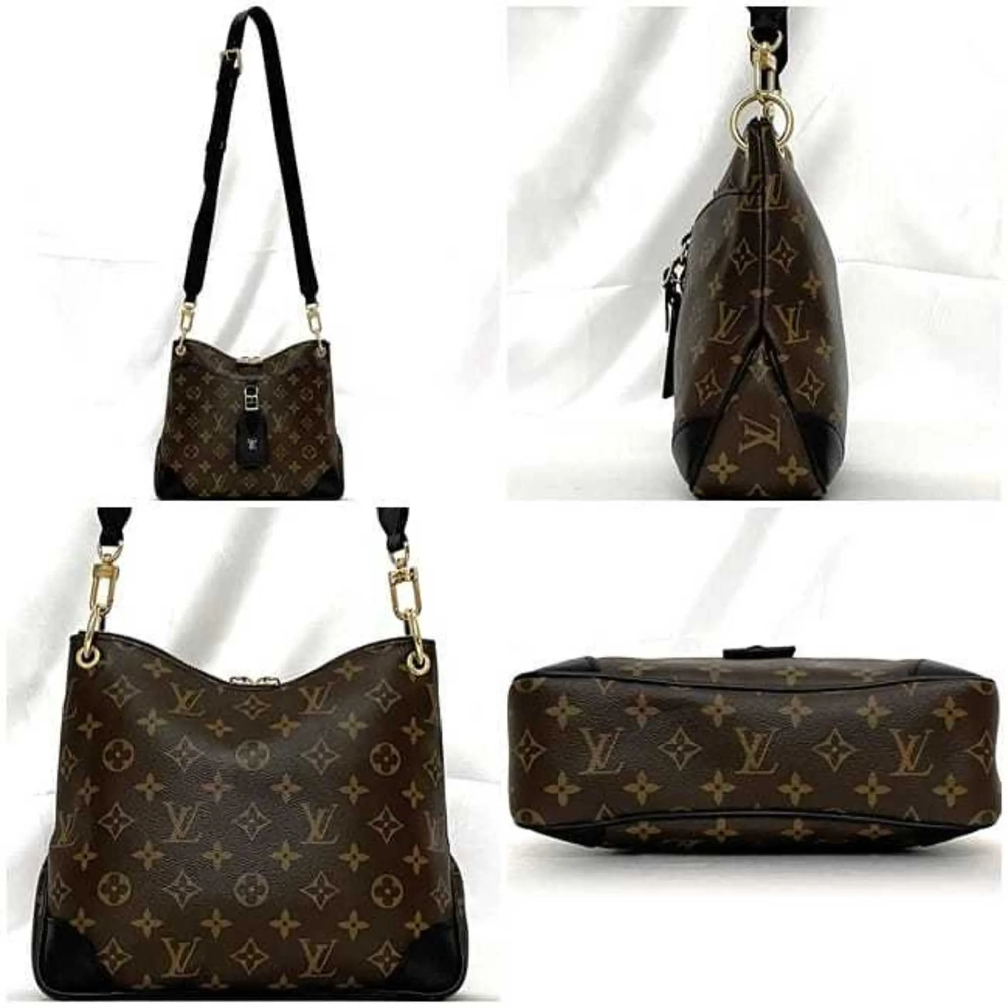 Louis Vuitton  Monogram Macassar Canvas Leather Shoulder Bag (Pre-Owned)