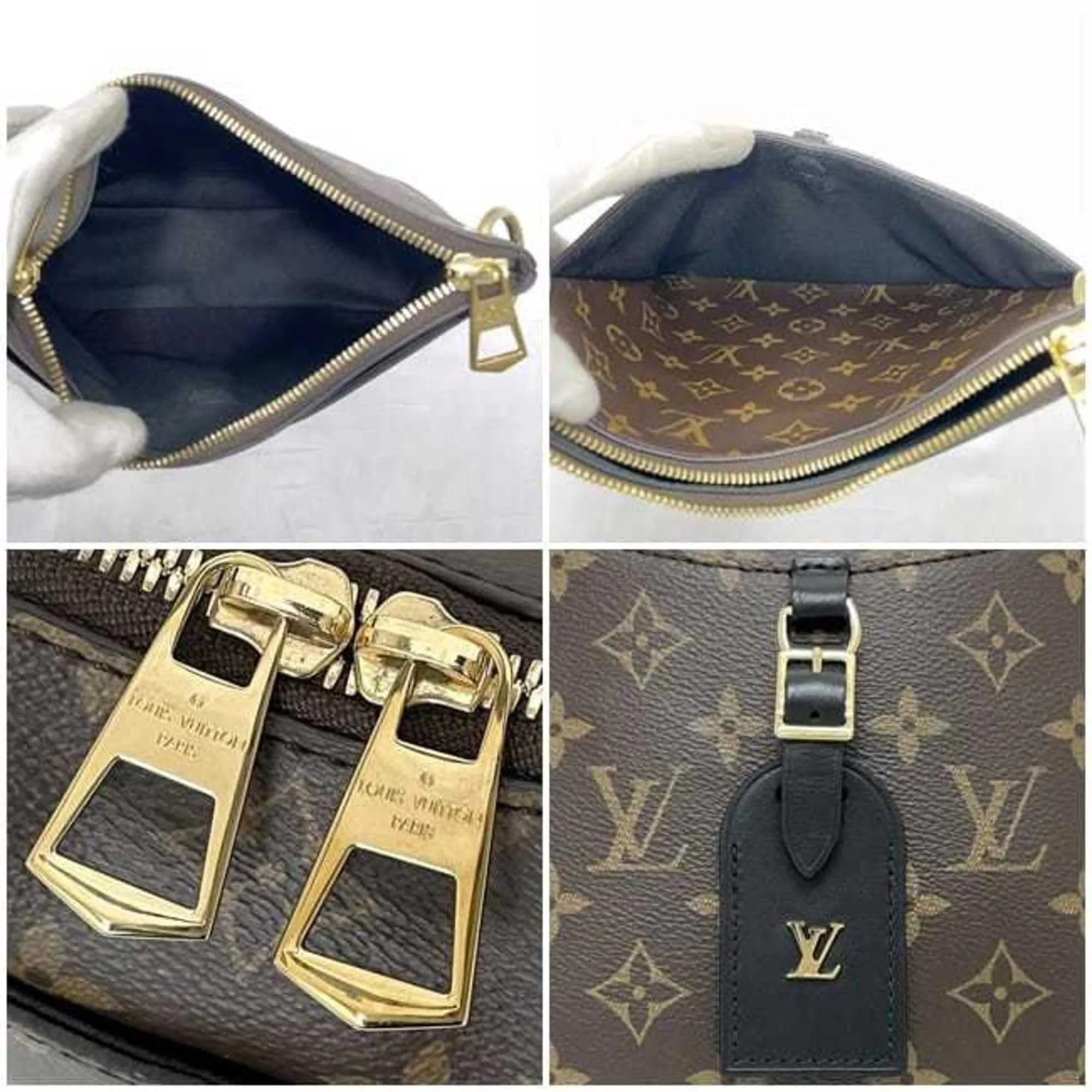 Louis Vuitton  Monogram Macassar Canvas Leather Shoulder Bag (Pre-Owned)