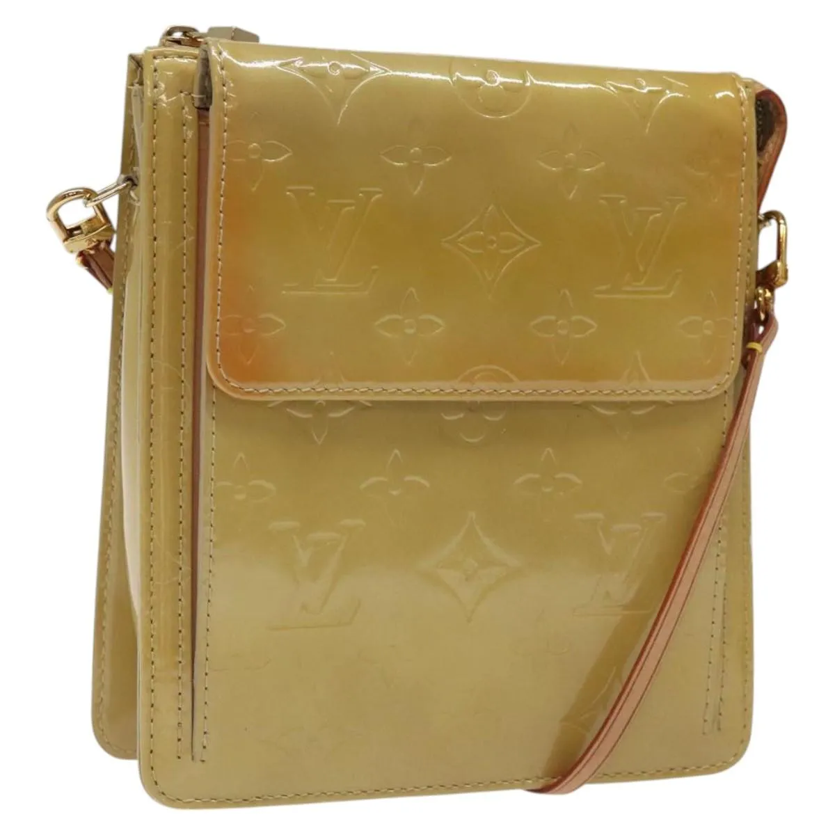 Louis Vuitton Mott Patent Leather Shoulder Bag (Pre-Owned)