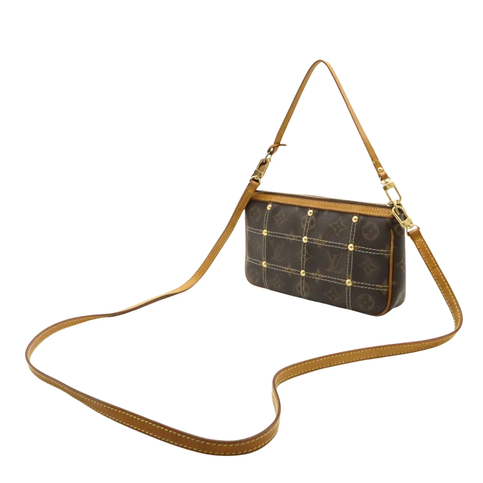 Louis Vuitton Rivet Canvas Shoulder Bag (Pre-Owned)