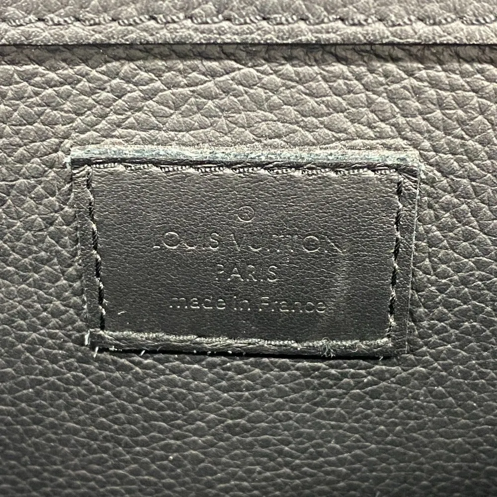 LOUIS VUITTON Shoulder Bag M57081 Grain Calfskin Leather black LV Aerogram takeoff sling mens Used