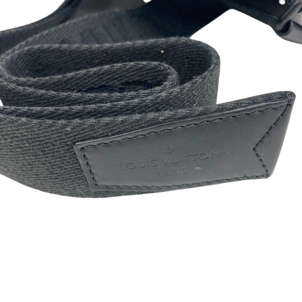 LOUIS VUITTON Shoulder Bag M57081 Grain Calfskin Leather black LV Aerogram takeoff sling mens Used