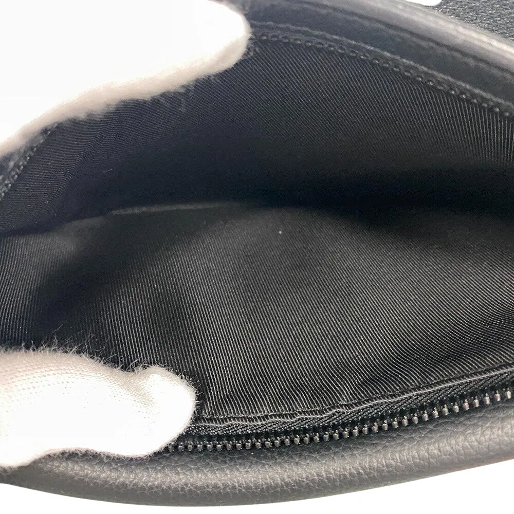 LOUIS VUITTON Shoulder Bag M57081 Grain Calfskin Leather black LV Aerogram takeoff sling mens Used
