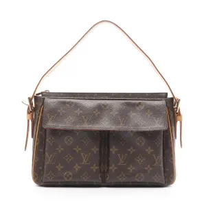 Louis Vuitton Vivacite GM Shoulder Bag Monogram Brown