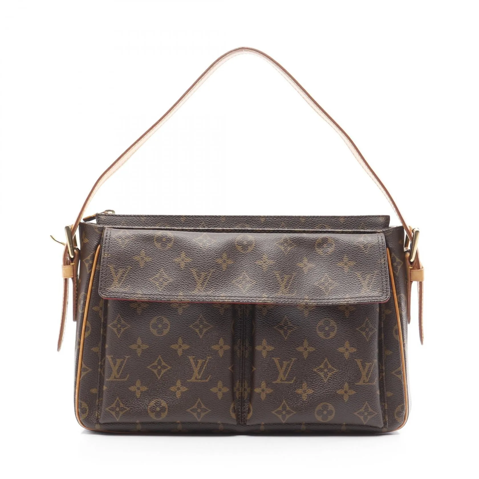 Louis Vuitton Vivacite GM Shoulder Bag Monogram Brown