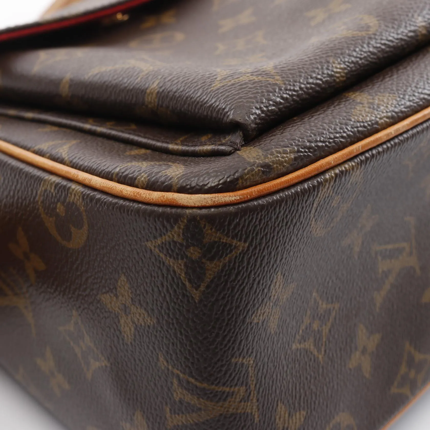 Louis Vuitton Vivacite GM Shoulder Bag Monogram Brown