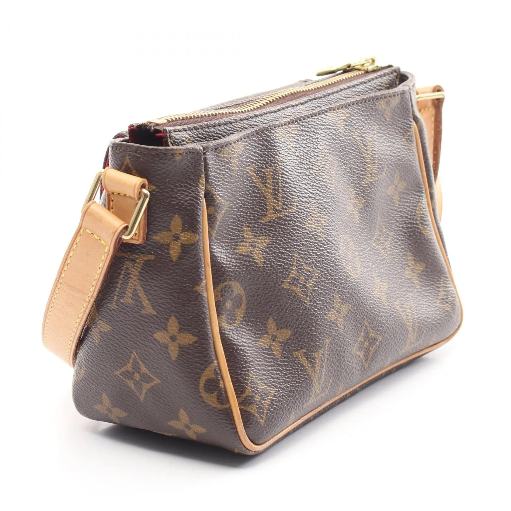 Louis Vuitton Vivacite PM Shoulder Bag Monogram Brown