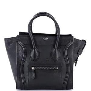 Luggage Bag Grainy Leather Micro