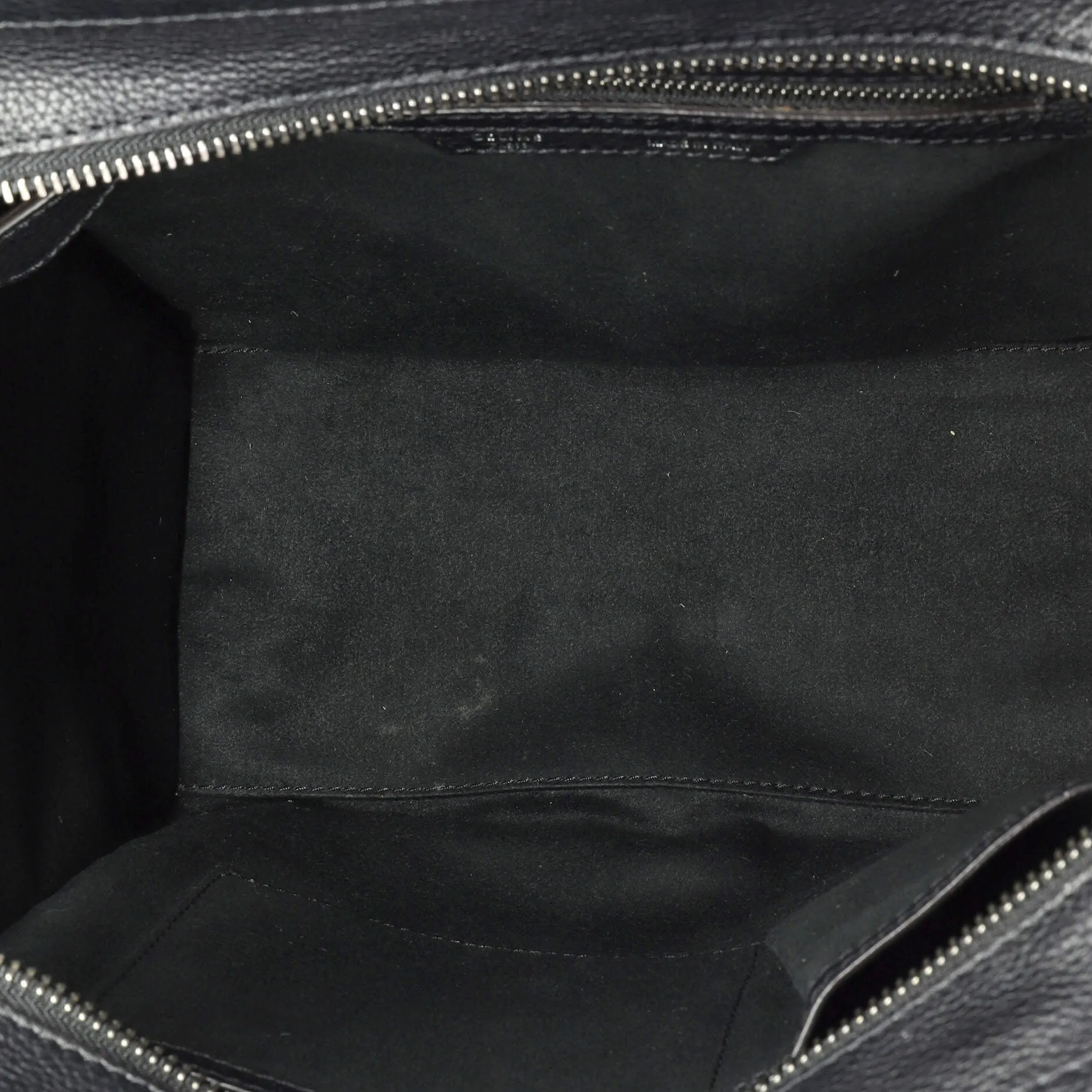 Luggage Bag Grainy Leather Micro