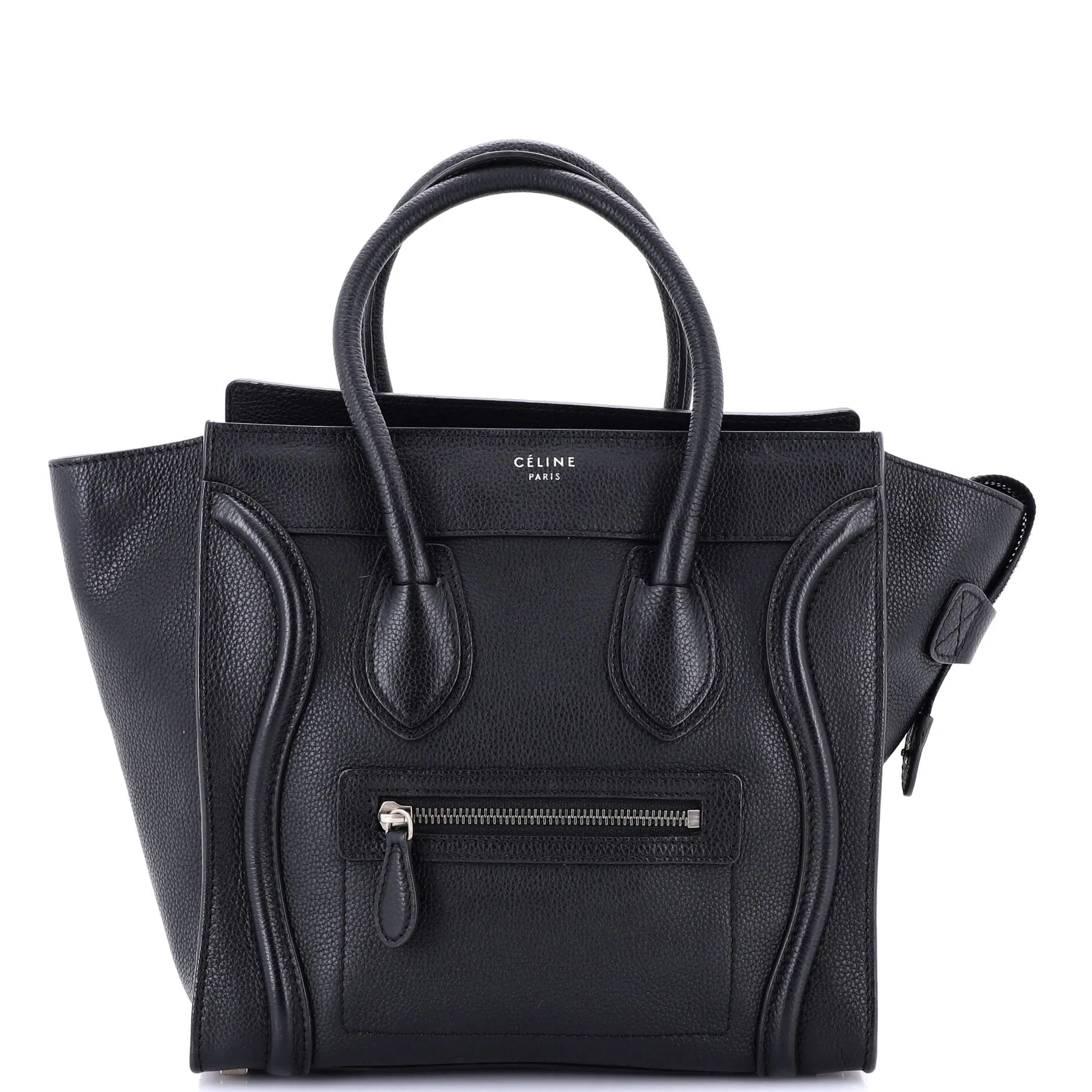 Luggage Bag Grainy Leather Micro