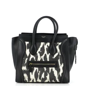 Luggage Bag Printed Canvas and Leather Mini