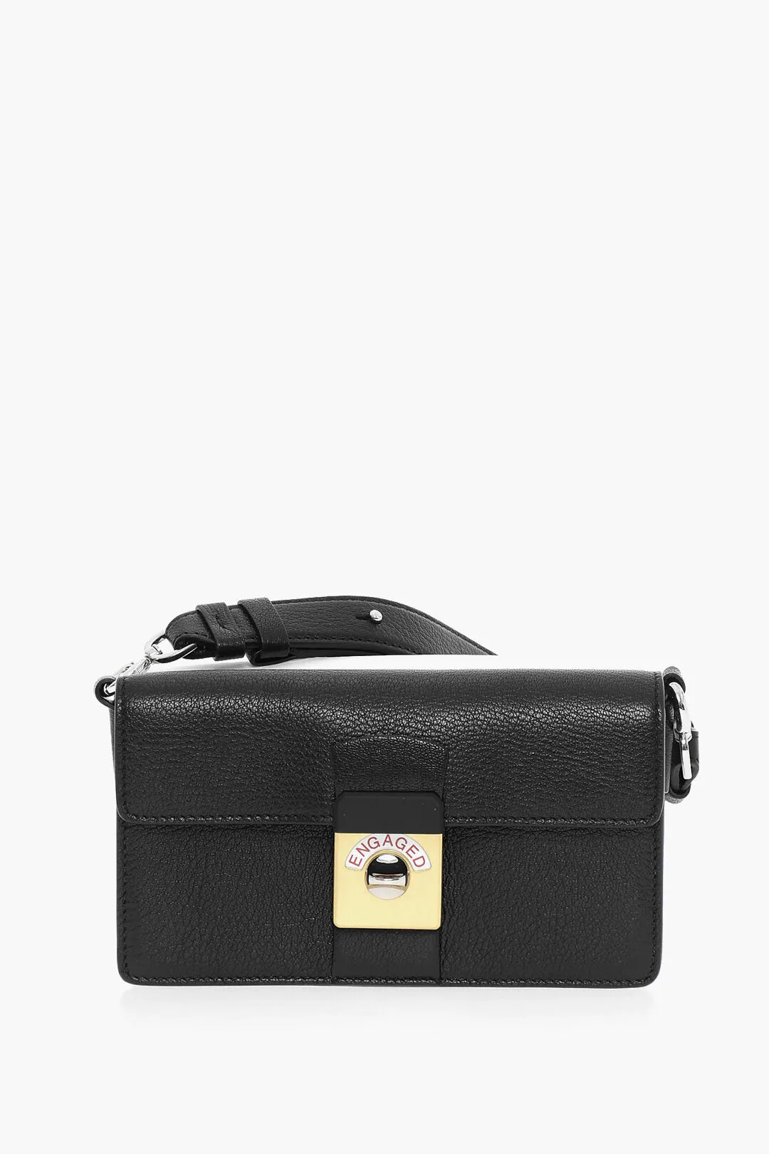 Maison Margiela Mm11 Textured Leather Two-Tone Shoulder Bag
