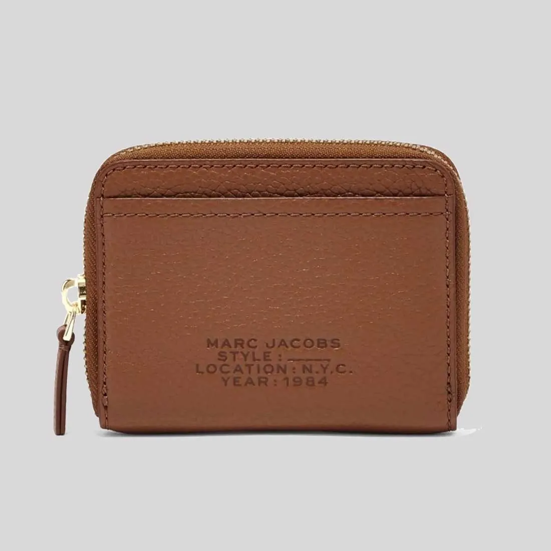 MARC JACOBS Leather The Zip Around wallet Argan Oil S134L01RE22