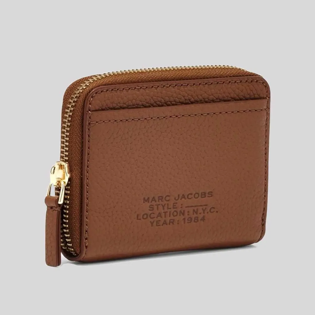 MARC JACOBS Leather The Zip Around wallet Argan Oil S134L01RE22