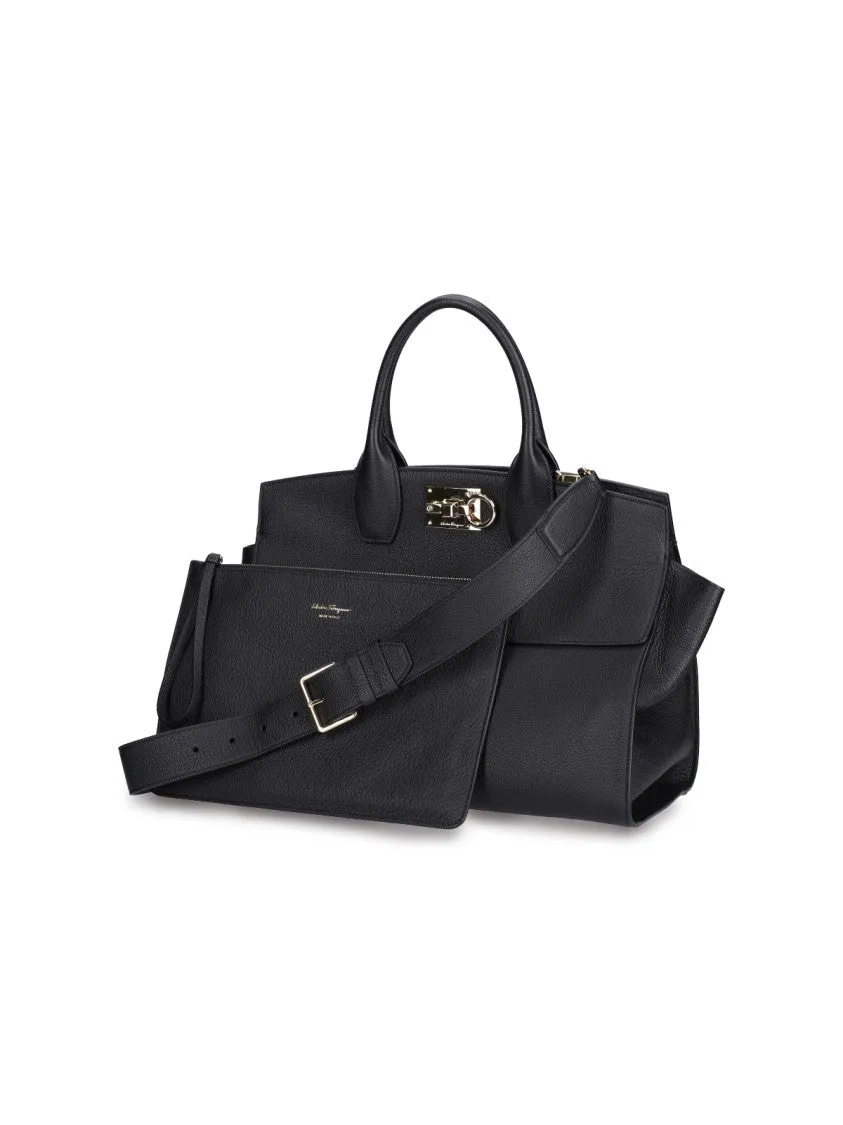 Medium 'Studio' Handbag C Black