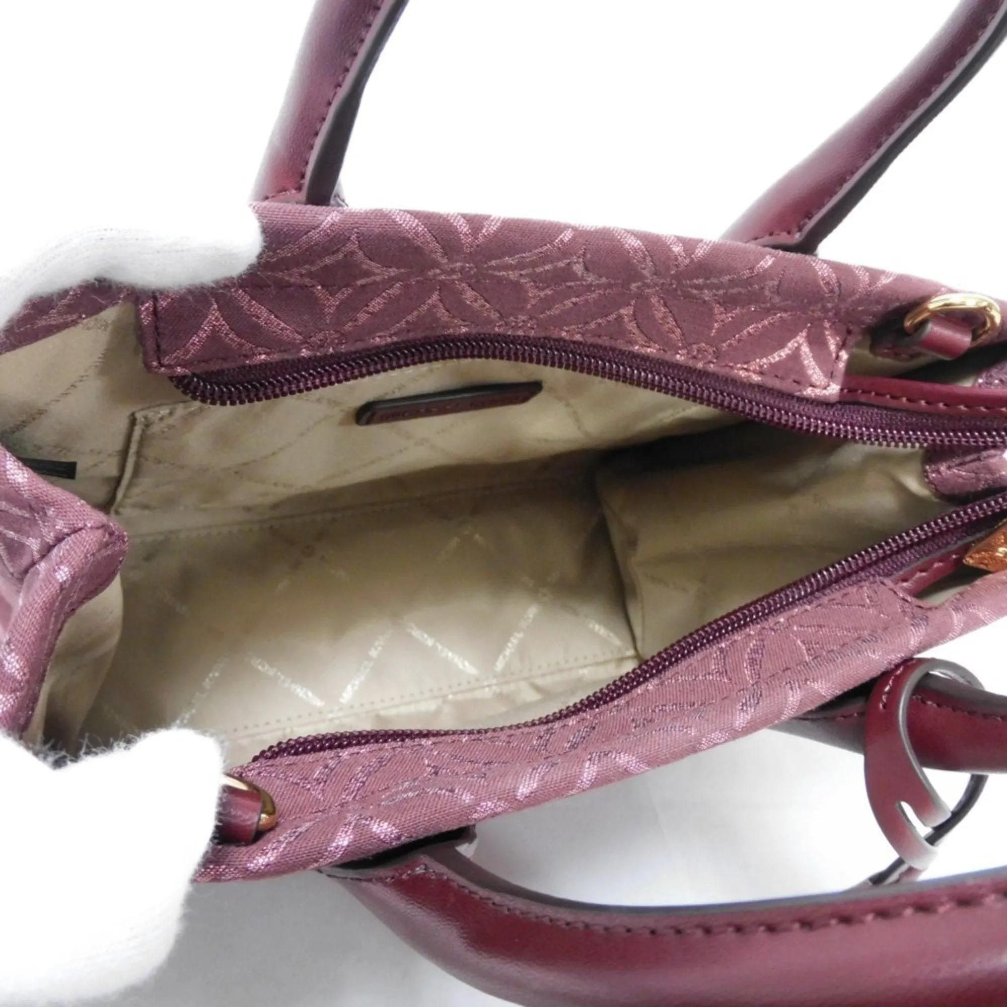 Michael Kors Canvas Handbag Shoulder Bag (Pre-Owned)