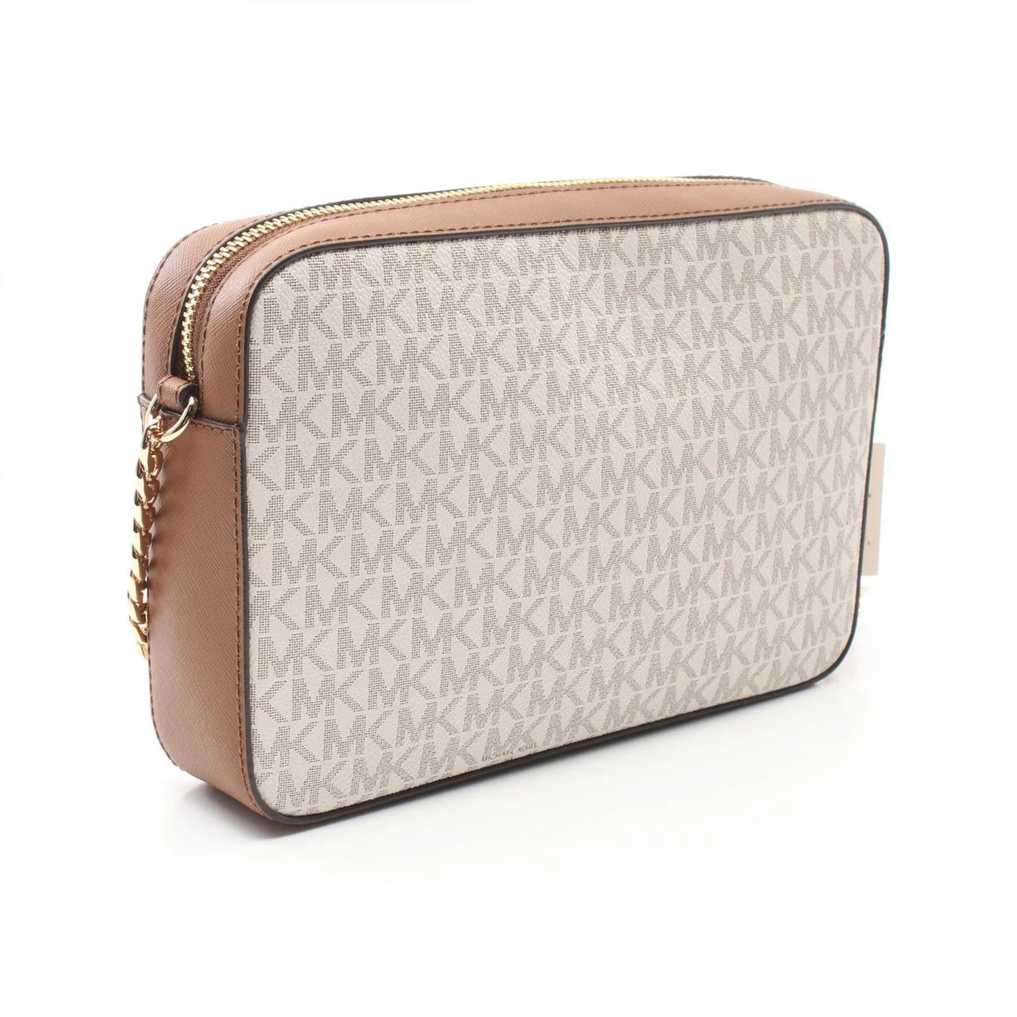 Michael Kors   Coated Canvas Leather Shoulder Bag (Pre-Owned)