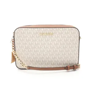 Michael Kors   Coated Canvas Leather Shoulder Bag (Pre-Owned)