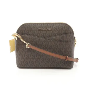 Michael Kors  Coated Canvas Leather Shoulder Bag Weekend Bag (Pre-Owned)
