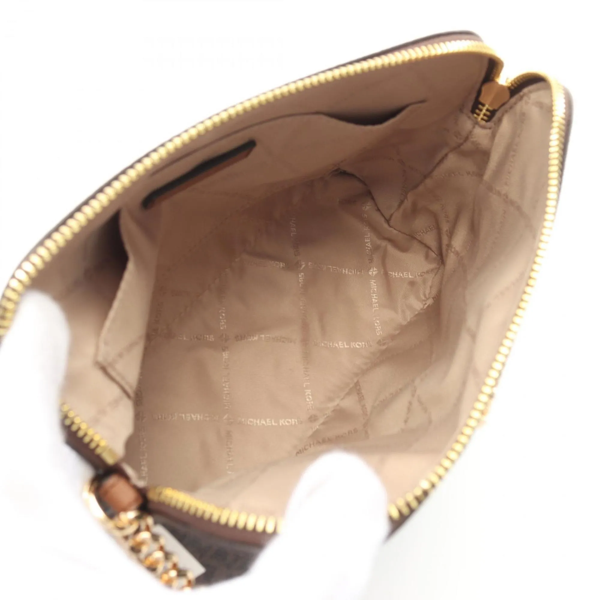 Michael Kors  Coated Canvas Leather Shoulder Bag Weekend Bag (Pre-Owned)