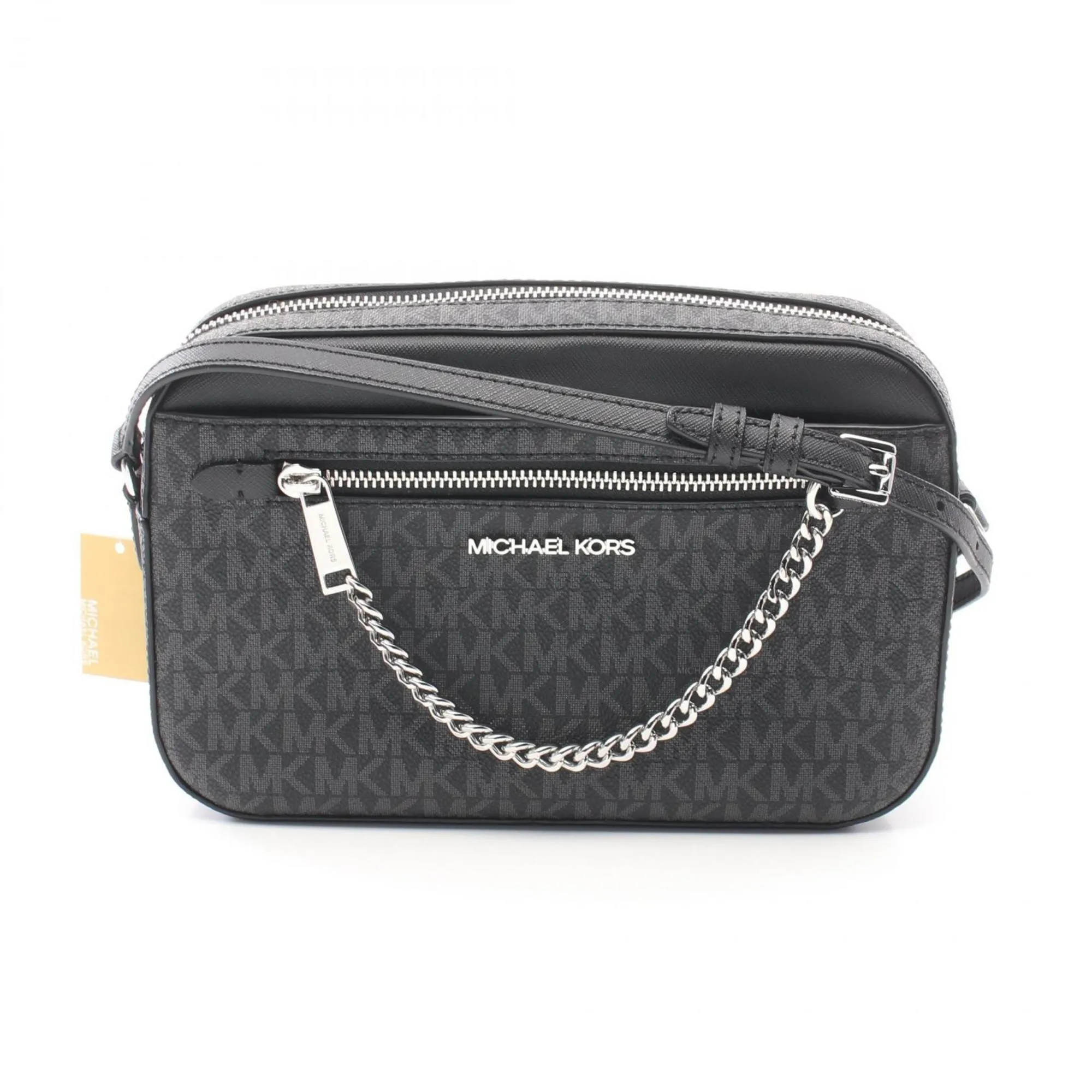 Michael Kors Jet Set  Coated Canvas Leather Shoulder Bag