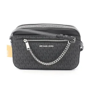 Michael Kors Jet Set  Coated Canvas Leather Shoulder Bag