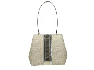 Michael Kors Medium Pratt Bucket Shoulder Bag Purse Pale Women's gold/