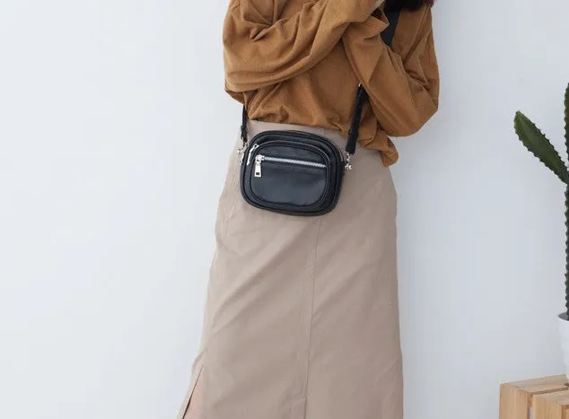 Mini Leather Womens Stylish Small Shoulder Bag Crossbody Purse for Women