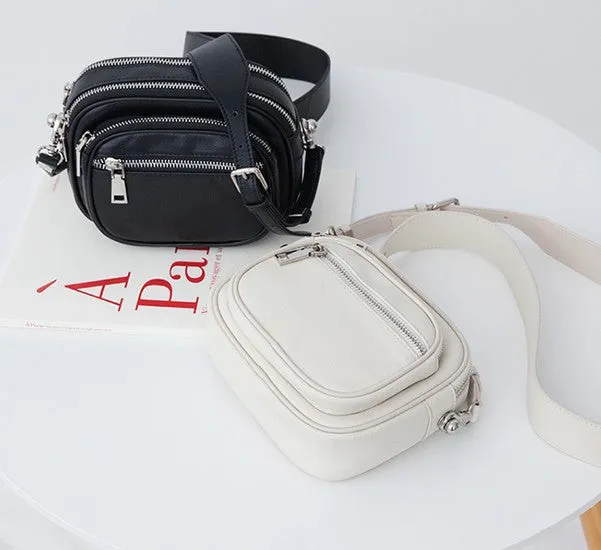 Mini Leather Womens Stylish Small Shoulder Bag Crossbody Purse for Women