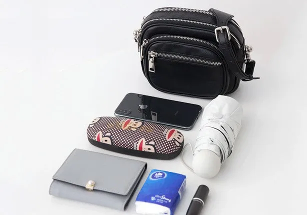 Mini Leather Womens Stylish Small Shoulder Bag Crossbody Purse for Women