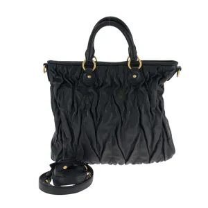Miu Miu Leather Handbag Shoulder Bag (Pre-Owned)