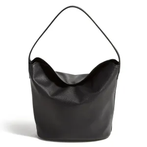 Outlet Faux Leather Slouchy Bucket Shoulder Bag