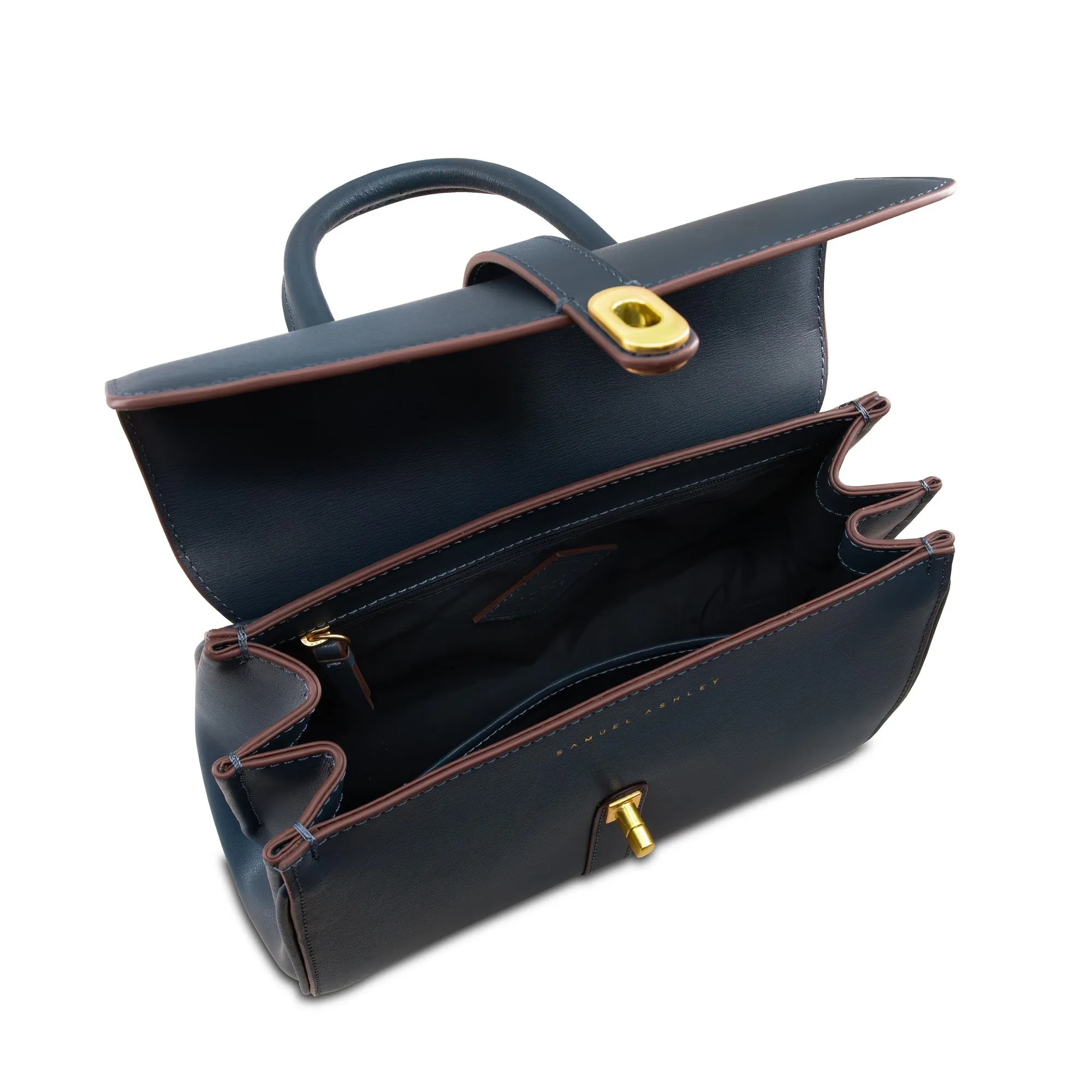 Penelope Leather Satchel Bag