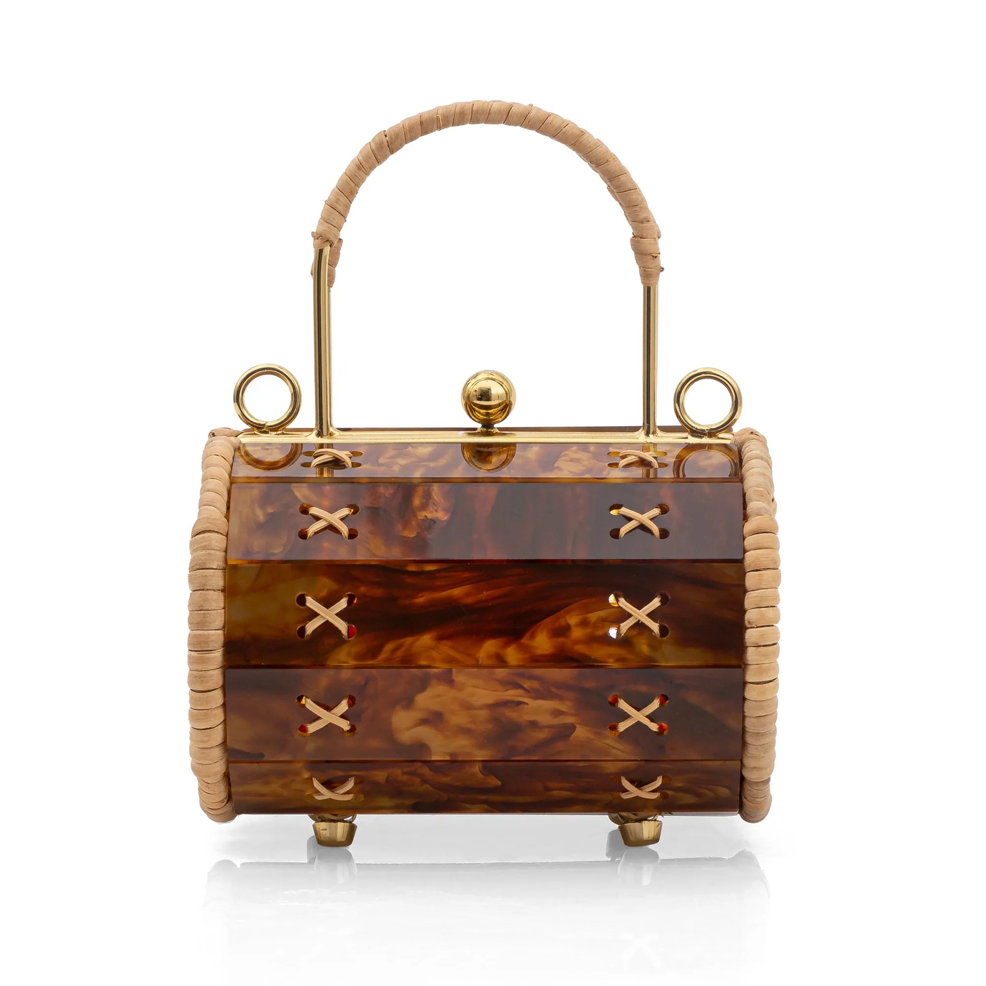 Petit Alix Gold Bag Turtle