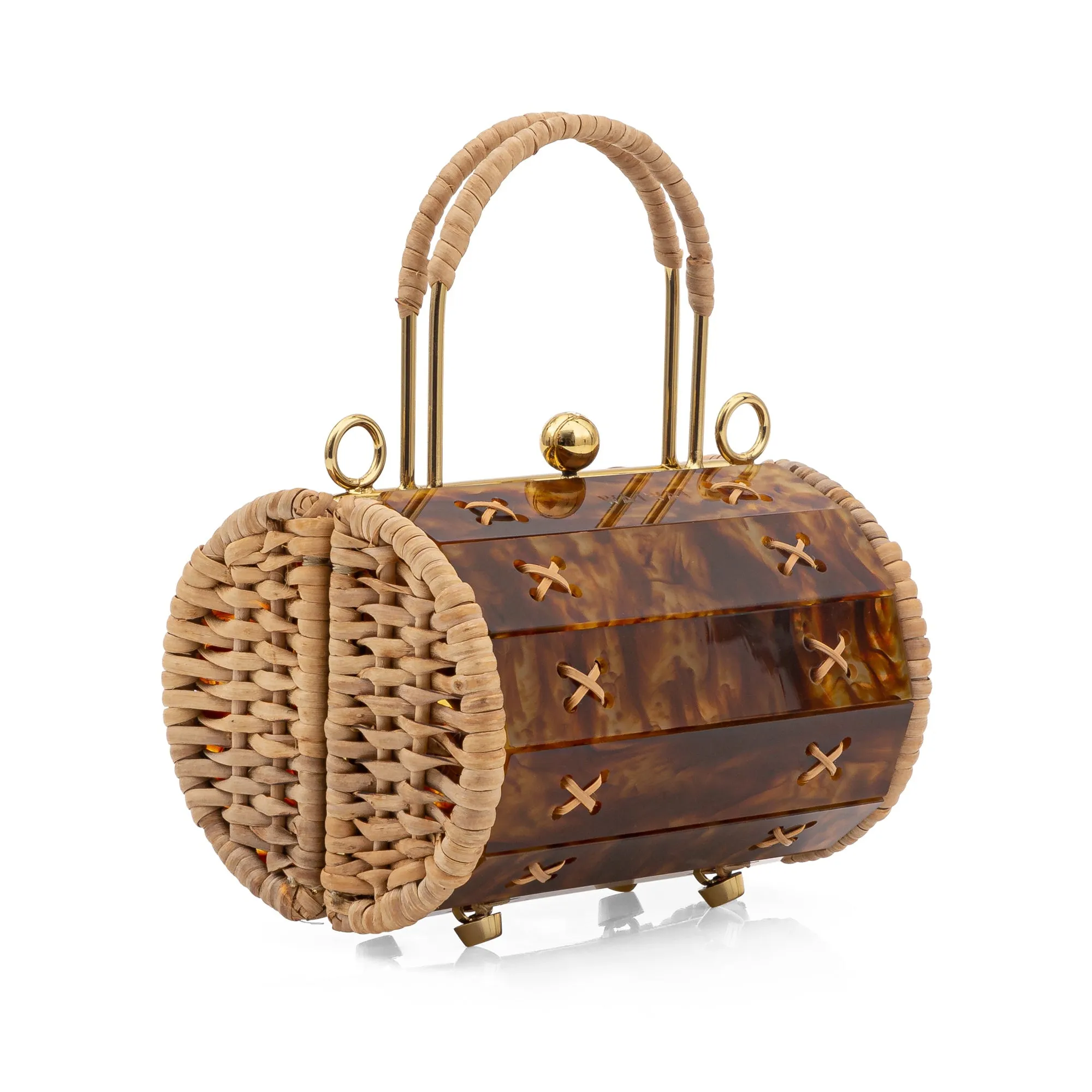 Petit Alix Gold Bag Turtle