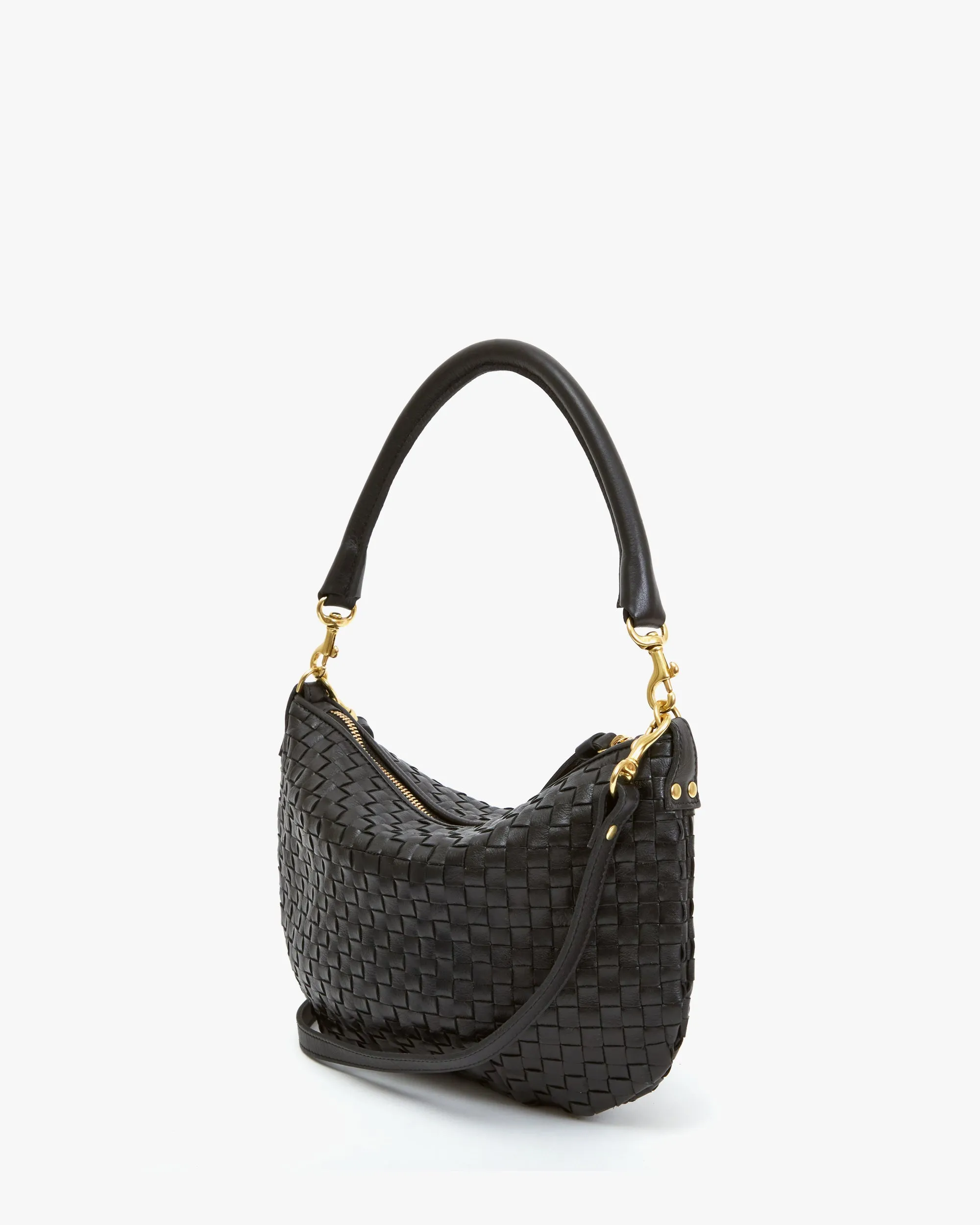 Petit Moyen Handbags - Crossbody - Petit Moyen Black Woven Checker