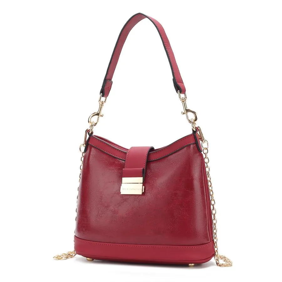 Pilar Vegan Leather Womens Shoulder Handbag