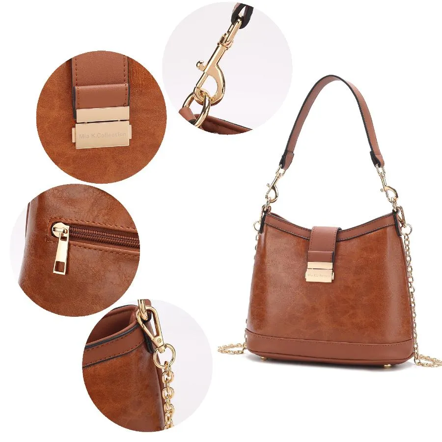 Pilar Vegan Leather Womens Shoulder Handbag