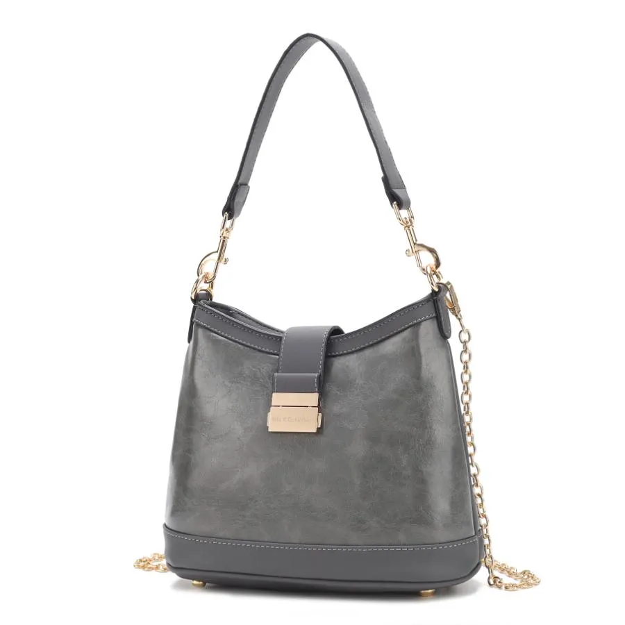 Pilar Vegan Leather Womens Shoulder Handbag