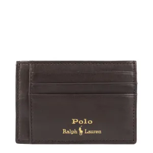 Polo Ralph Lauren Small Leather Card Case Brown