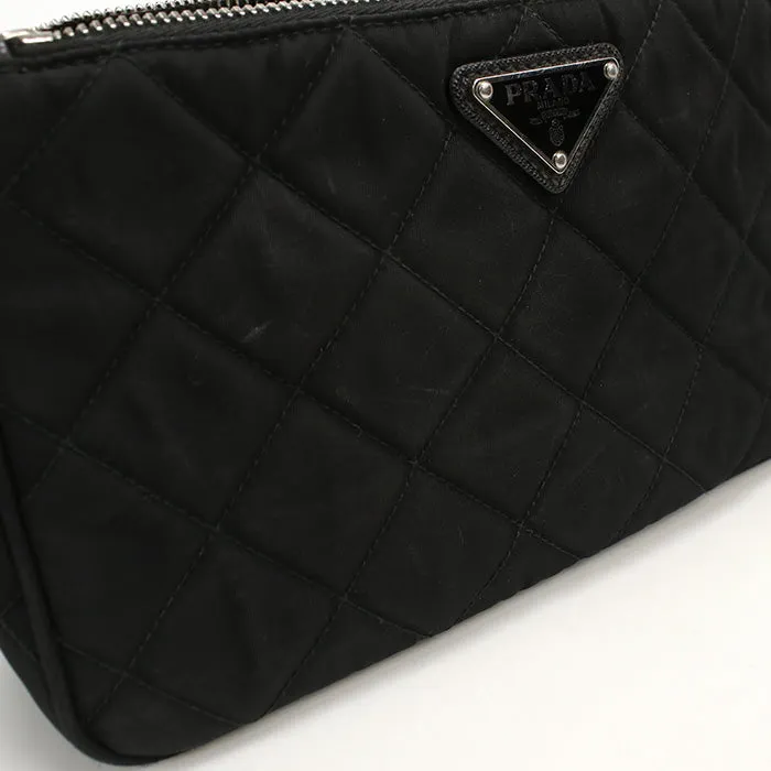 PRADA 1BH026 Shoulder bag quilting 2way ChainShoulder Bag Nylon black Women