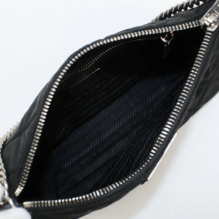PRADA 1BH026 Shoulder bag quilting 2way ChainShoulder Bag Nylon black Women