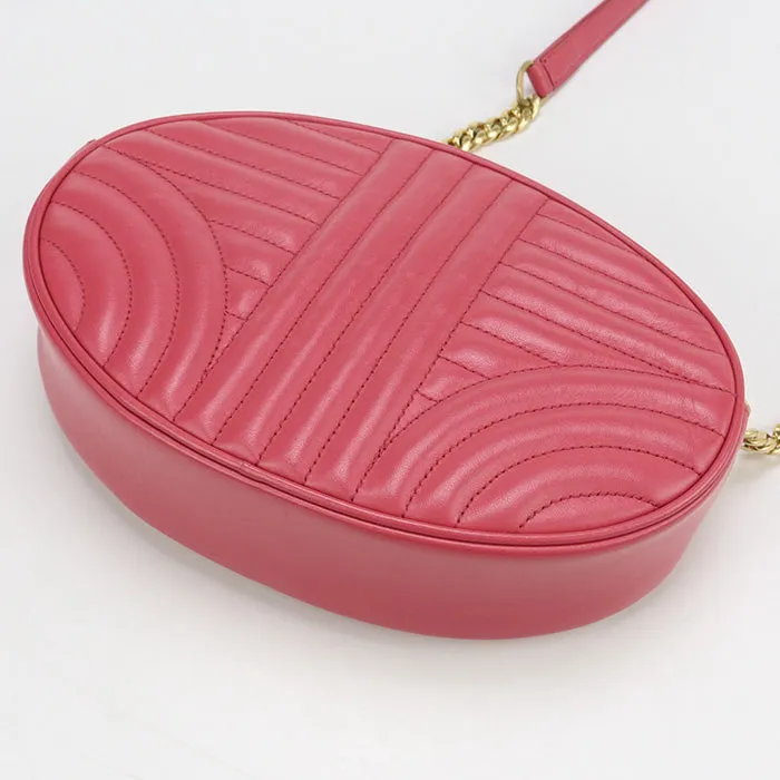 PRADA 1BH131 2D91 F0BMW Shoulder Bag Diagram ChainShoulder Bag leather pink Women